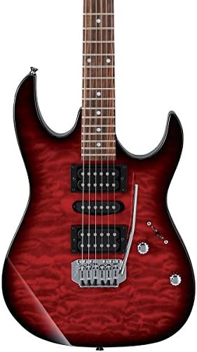 Amazon.com: Ibanez grx70qatrb Gio de 6 cuerdas Guitarra eléctrica con cable  clip on Guitar Tuner Y guitarras : Instrumentos Musicales