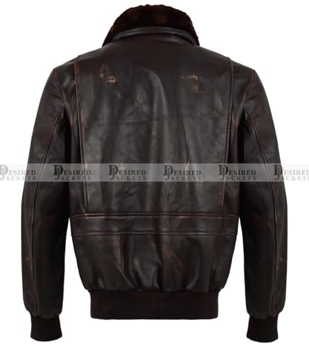 Navy G-1 Real Leather Bomber Jacket Men with Removable Fur Collar Vintage Flight Aviator Leather Jacket Men4
