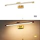 TYhogar LED Badezimmer Spiegel Lampen Wandleuchte Bilderleuchte Nachttischleuchten Mit Schwenkbarem Lampenkopf Zugschalter Wandleuchter Beleuchtung Fixture, 60cm 12W IP44 Wandbeleuchtung Leselampen