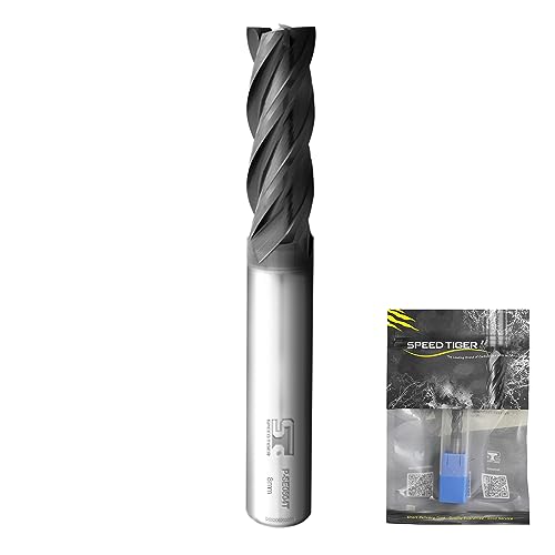 Fraise carrée carbure 8 mm SPEED TIGER élimine l'usure sur alliage dur