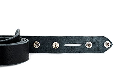 Mens Black Leather Belt Soft handmade in America with genuine premium grade leather. 1.5 inch wide 40 inch waist with Oval Nickle Plated Buckle3