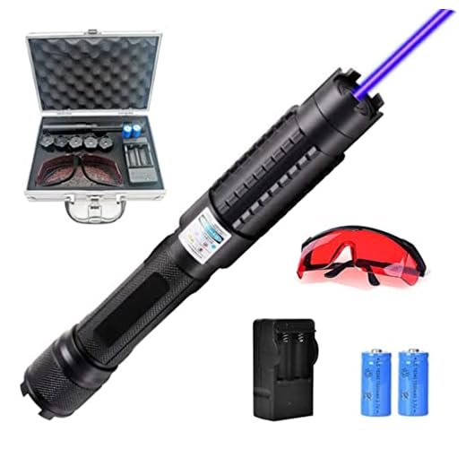 BLAN Blue Flashlight Adjustable Light with Five Star Cap for Camping, Hiking, Hunting Fishing and Pet TraIng