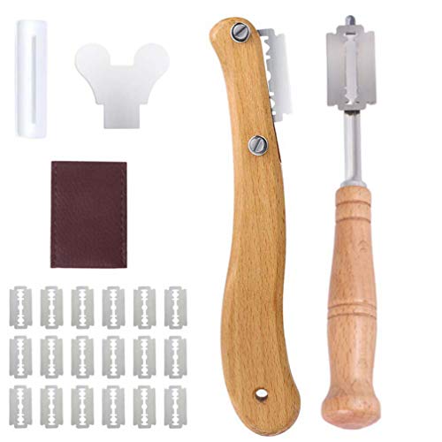DOITOOL Massa de Pão Massa Folhada Corte Coxo Fazendo Ferramentas de Slasher Cortador Navalha Cortan