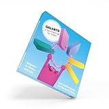 Galakto Token Sammelringe - 2 farbenfrohe Sammelringe Türkis & Lila Glitzer, Platz für insgesamt 12 Token, Durchmesser: 5cm, Perfekt für zu Hause, im Ranzen oder auf Reisen, Zubehör, Aufbewahrung