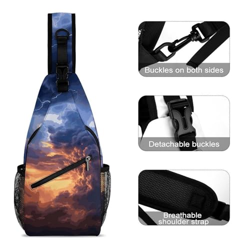 Bolso Crossbody Sling Casual para Senderismo y Viaje miniatura 3