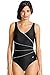 Produktbild Naturana Badeanzug 1449, 42B, 42 B, Schwarz/Weiss