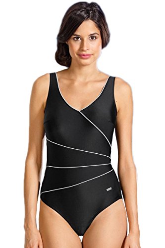 Preisvergleich Produktbild Naturana Badeanzug 1449, 42B, 42 B, Schwarz / Weiss