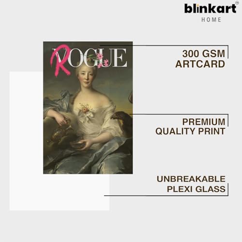 Image of BLINKART Framed Photo - Rogue | Altered Art Theme | Motivational & Inspirational Wall Art Poster for Home, Bedroom, Living Room, Office, Hotel & Gifting - 12x8 Inch