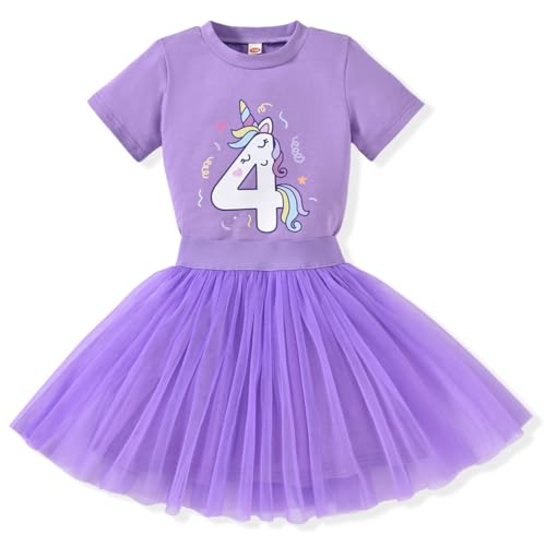 4th Birthday Outfit for Toddler Girls