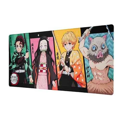 Alfombrilla de ratón XXL Demon Slayer - Alfombrilla de Escritorio (Mouse Pad) Protector Escritorio : Impermeable y Antideslizante (80X35 cm) | Ya disponible en tu tienda friki favorita! En mundofriki.es!