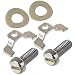 Produktbild MZA Set: Befestigungskrallen und Schrauben für Grundplatte - Simson S50, S51, KR51 Schwalbe, u.a.