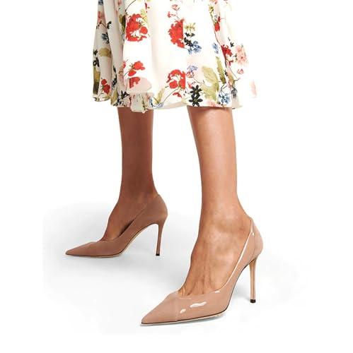 Women Pointed Toe Pumps Shoes Sexy Closed Toe Stiletto Heels Dress Shoes Classic Slip On High Heels Wedding Party Prom Work Pumps3