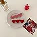LANHUAN Graziosi Clip di Capelli Rosa Cuore Rosa for Le Donne Faszini di Granchio for Capelli for Ragazze Accessori for Capelli Copricapo (Color : Pink Red 2PC)