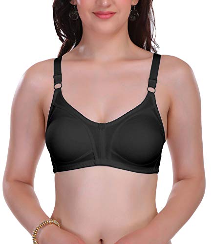 Image of Eve's Beauty Women's Cotton Non Padded Wire Free Full Coverage Bra