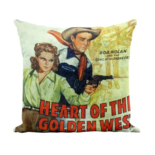 Coussin de luxe similicuir blanc affiche de cinéma vintage - 2