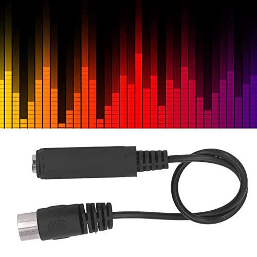 Dilwe 6.35Mm Female 1/4" Trs To Din 5 Pin Midi Cable Adapter, 1Ft Midi Cable Adapter For Speaker, Amplifier, Mixer To Midi Keyboard, Synthesizer And Guitar #TOP4