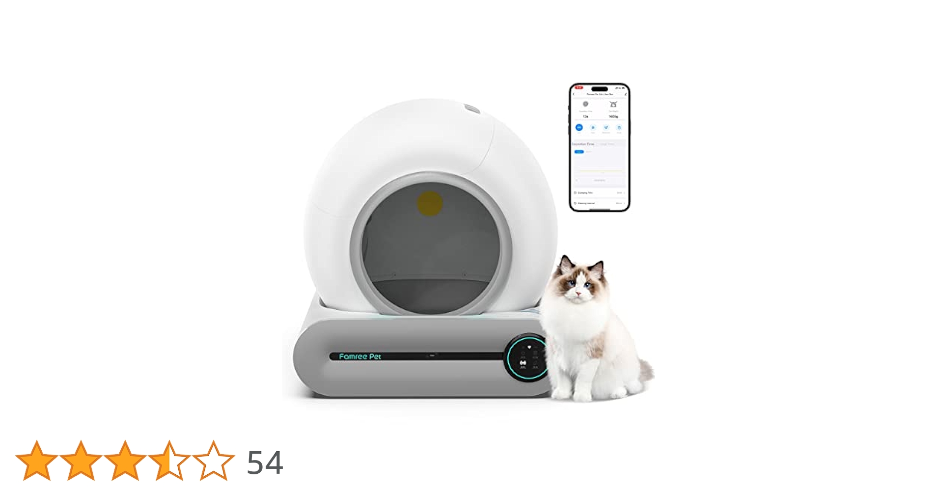 Amazon | Famree Pet 猫 トイレ 自動トイレ スマホ管理 センサー