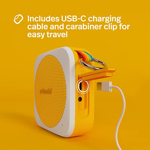 Polaroid P1 – Enceinte Bluetooth sans Fil Rechargeable avec étanchéité IPX5 et Double appariement stéréo - Noir