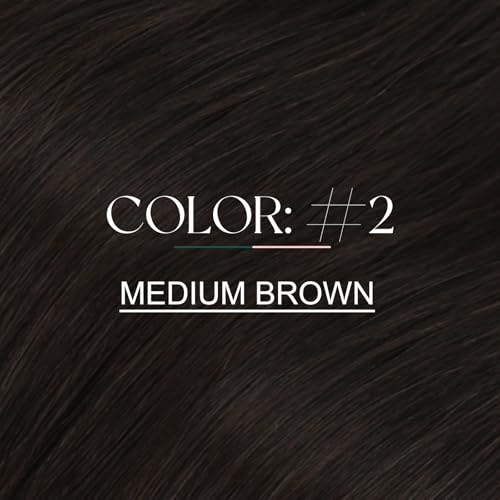 Image of Easyouth U Tip Hair Extensions, Brown, 22 Inch 50G 50S, for Thin Hairstyle