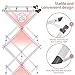 APEXCHASER Clothes Drying Rack, 3-Tier Laundry Drying Rack for Clothes, Expandable Metal Clothing Dryer, Collapsible Towel Rack, Air Drying Rack, White