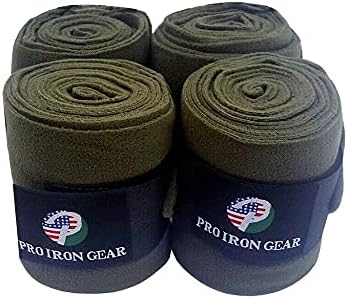 Vista 3 de Juego de 4 vendas de forro polar para caballo, envolturas de polo, envolturas estables para piernas ecuestres, protección para botas ecuestres (rosa)