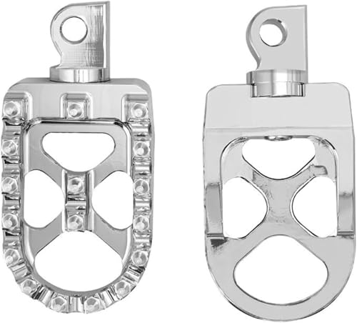 Pédales de moto argentées haute résistance pour YZ125