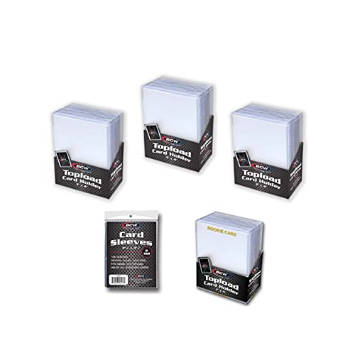 Chargement par le haut et pochette pour cartes BCW - Pack de protection standard