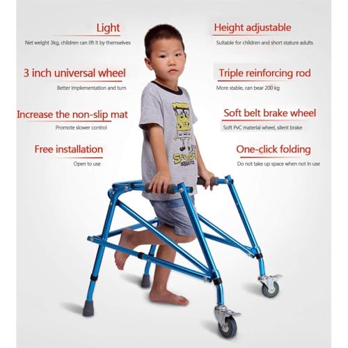 Déambulateur pour enfants handicapés pliable support marche debout