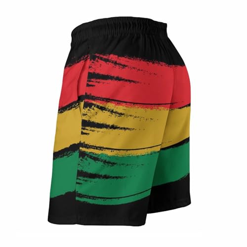 Mens Swim Trunks Funny Surfing Board Shorts with Elastic Waist Drawstring Pocket3