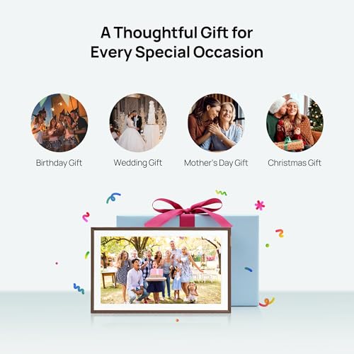 Image of ARZOPA 15.6 inch Large Digital Picture Frame Free Cloud Storage No Subscription 1920X1080 FHD Touchscreen Anti-Glare Electric Photo Frame Slideshow Custom Gift Mode for Family and Friends