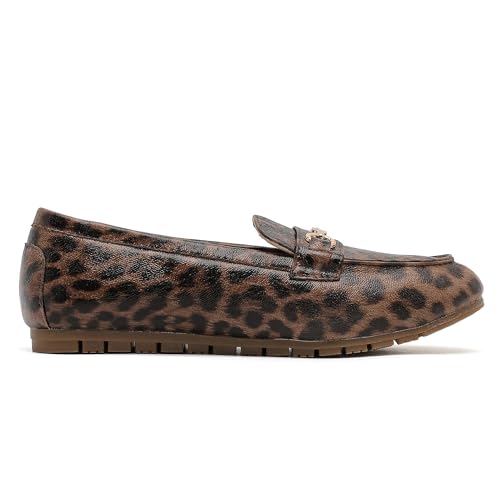 Image of BGSTGUDS Women's Wide Loafers Shoes Cute Dressy Shoes Ladies Comfort Slip Ons Work Shoes