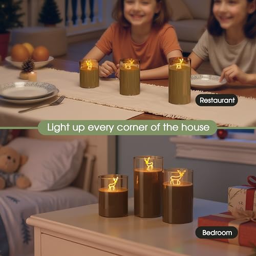 Image of L LOHAS LED Electronic Candle Night Lights with Remote