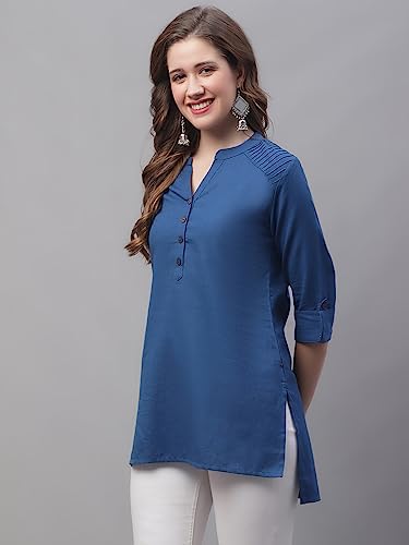 Image of Pistaa's Women's Cotton Relaxed Fit Short Kurti