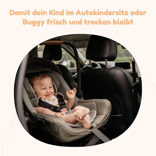 Aeromoov - Baby Sitzauflage Air Layer - Einlage Für Autositz oder Kinderwagen - Gruppe 0 - Antischwitz Sommerbezug - Bio-Baumwolle - Anthracite