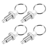 Bosiyrggrl Émbolos de Resorte con Anillo de Tracción, Émbolo de Indexación con Anillo de Tracción M10 X 1,5, Émbolos Manuales de Resorte Retráctiles para Aplicaciones Industriales.