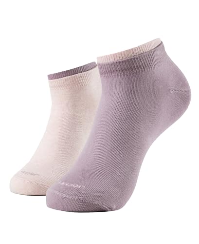 Jockey 7491 Womens Compact Cotton Stretch Solid Low Show Socks with Stay Fresh Treatment (Pack of 2)_Elderberry & Pink Sorbet Melange_FREE SIZE (B0CHFJ5TH1) Amazon Price History, Amazon Price Tracker