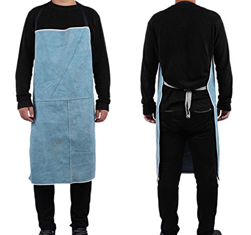 AORISSE Delantal De Soldadura, Delantal De Soldadura Eléctrica De Piel De Vaca Completa...