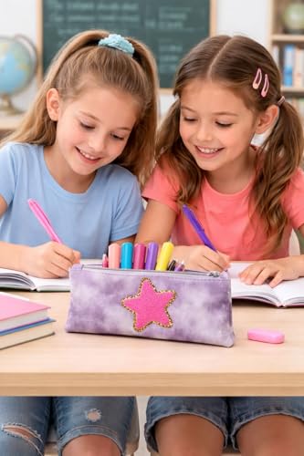 Image of ASIAN Cute Pencil Pouch for Boys & Girls | Zipper Pencil Case for Kids | School Stationery Organizer | Cosmetic & Pen Holder for School, Office & Travel