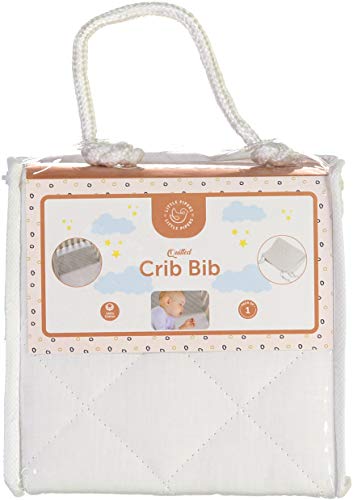 Image of Abstract Quilted Portable Crib Bib Sheet Saver 24.5" X 13" (1 Pack, White)