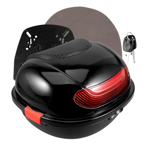 Boite de rangement pour moto avec dossier coffre arriere en PP grande capacite