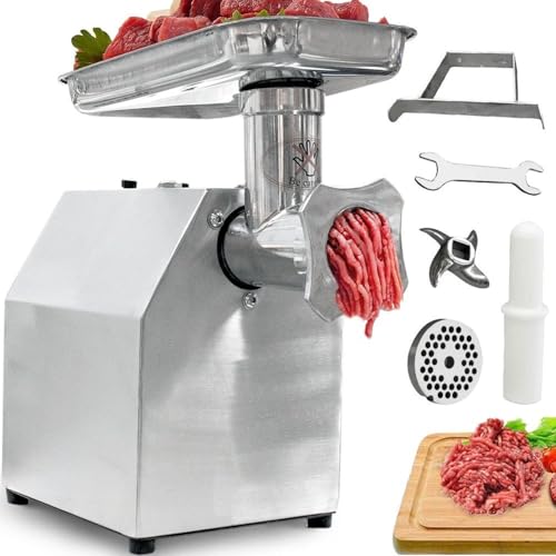 La Mejor Selección de Molino de Carne Walmart Top 10. 41 Gutstark Molino de Carne Molino Carne Carniceria (Version 2024) Industrial Electrico Acero Inoxidable 800 W Capacidad 120 kg Moledora Molinillo de Carne Carniceria Picadora de Alta...