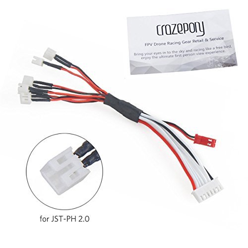 6 in 1 JST-PH 2.0 Lipo Charging Adapter Cable to 6S Balance Charger
