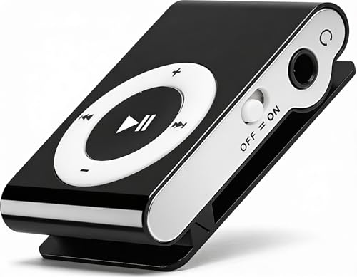 Lettore MP3 da 8 GB, lettore musicale digitale portatile con auricolari e cavo USB, lettore multimediale musicale con mini display LCD con clip posteriore e mini MP3(nero)