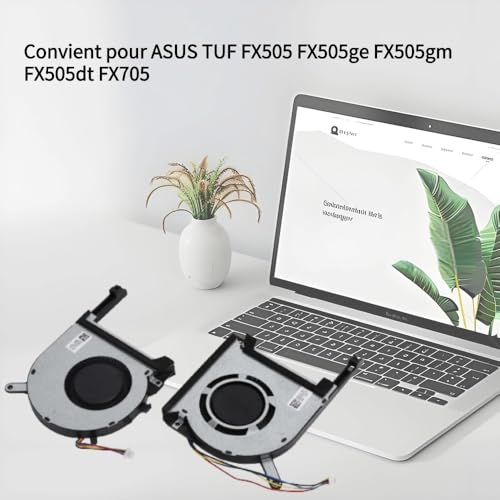 TUF Gaming, 2pcs Laptop CPU GPU Cooling Fans Fa506 Fx505g Fx505 F TUF FX505ge FX505gm FX505dt FX705 506 Fx505dy Fx505gt Replacement for