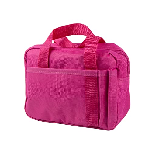 Pink Polyester LDS Quad Scripture Case Tote Bag for Latter-day Saint Scriptures