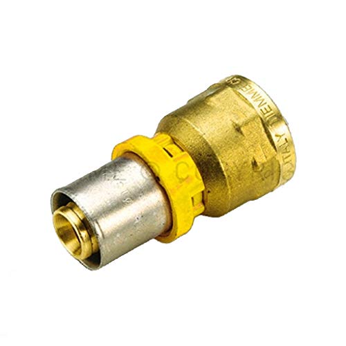 Raccordo a Pressare Dritto Femmina 16 X 1/2 per