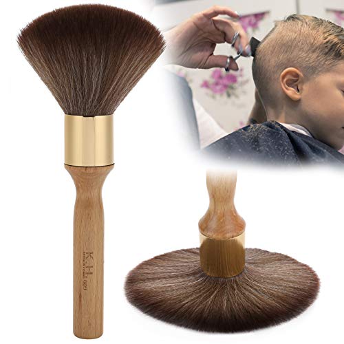 Neck Duster Brush for Hairdressers Barbers Soft Hair Sweep Styling Tool Professional Salon Cutting Cleaning Removal Wood Color
