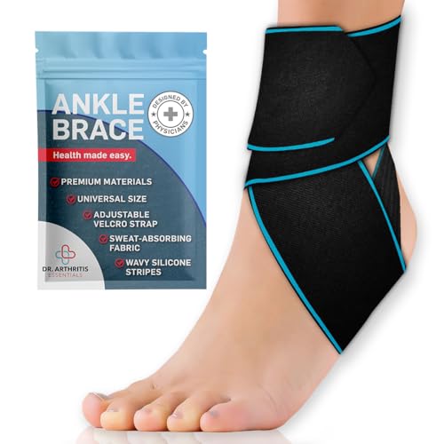 Dr. Arthritis Ankle Brace for Tendonitis & Injuries, Blue