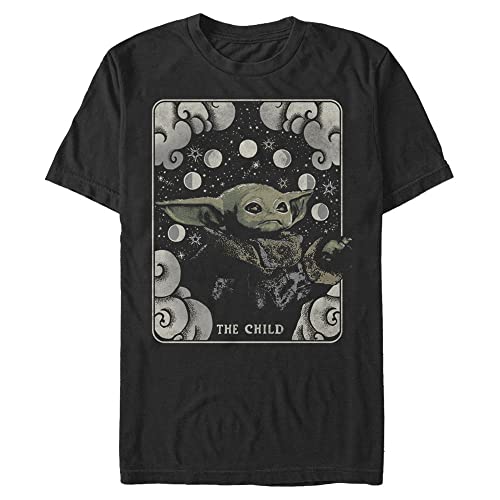 T-shirt Mandalorian Star Wars noir homme grande taille vêtement manches courtes imprimé