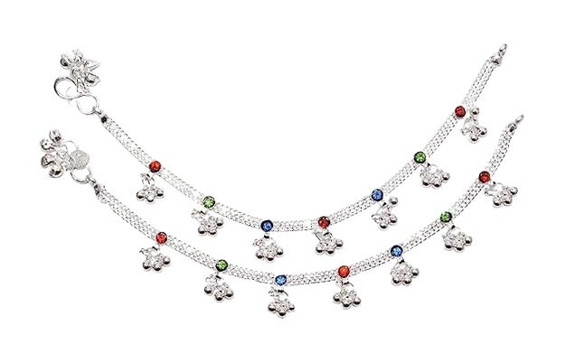 See full amazon price history chart for SHOPPERS DELIGHT Multicoloured Stones Studded with Ghungroo (Sound) Alloy Anklet for Kids SHOPPERS DELIGHT Multicoloured Stones Studded with Ghungroo (Sound) Alloy Anklet for Kids (B0CK5ZPD6W) Amazon Price History, Amazon Price Tracker
